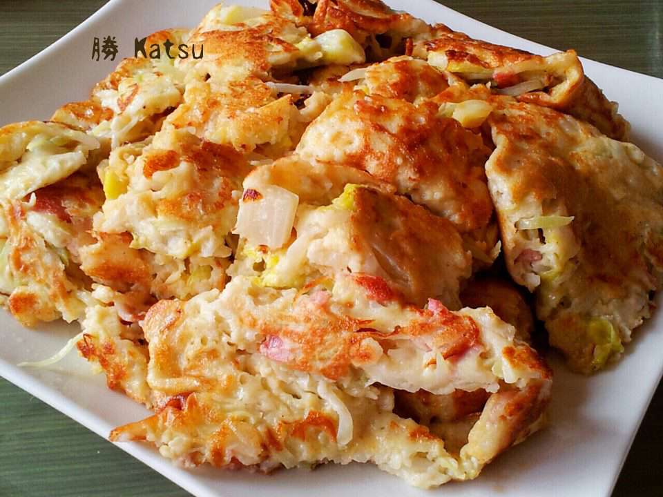 隔夜饭蔬菜煎饼的加工步骤