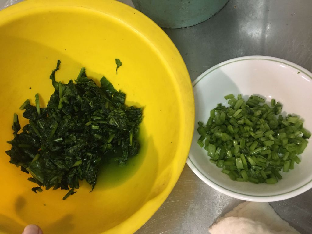 萝卜叶上海菜饭（素食）的加工步骤