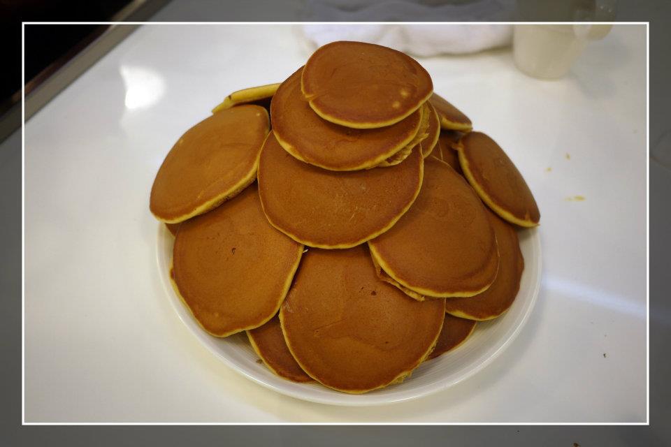 太妃香蕉冰淇淋松饼的加工步骤