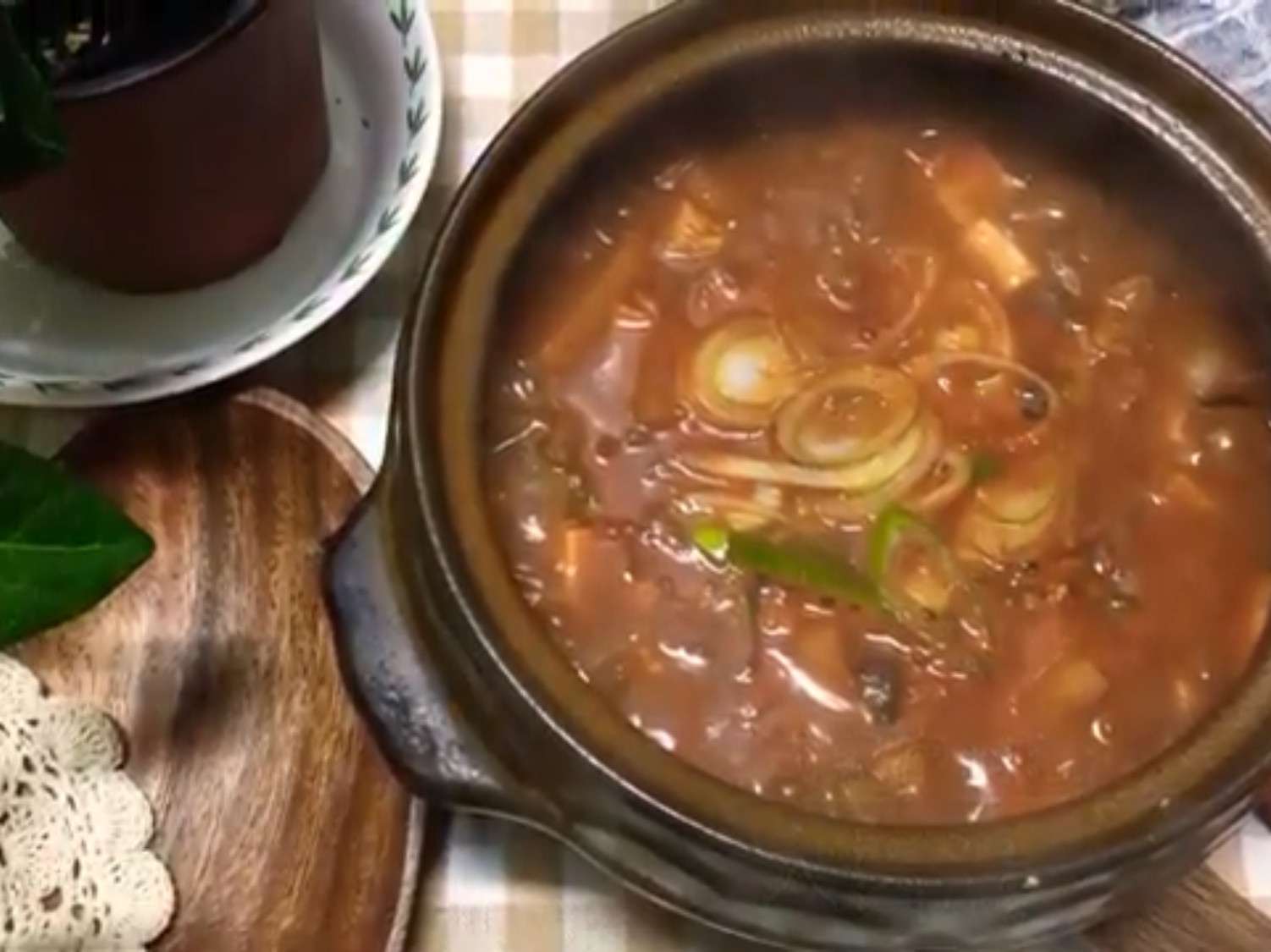 韩式大酱汤（된장찌개)的加工步骤