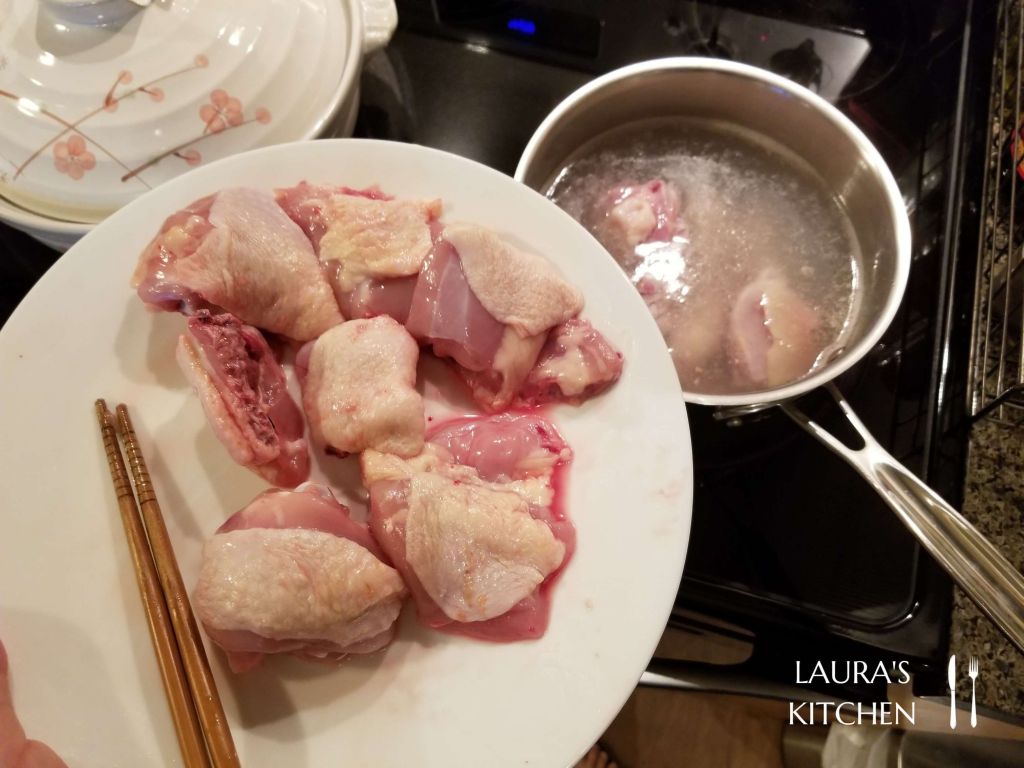 芥菜鸡汤(刈菜鸡/长年菜鸡汤)的加工步骤