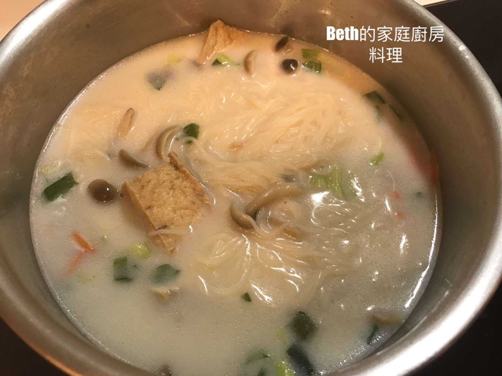 豆浆味噌面的加工步骤