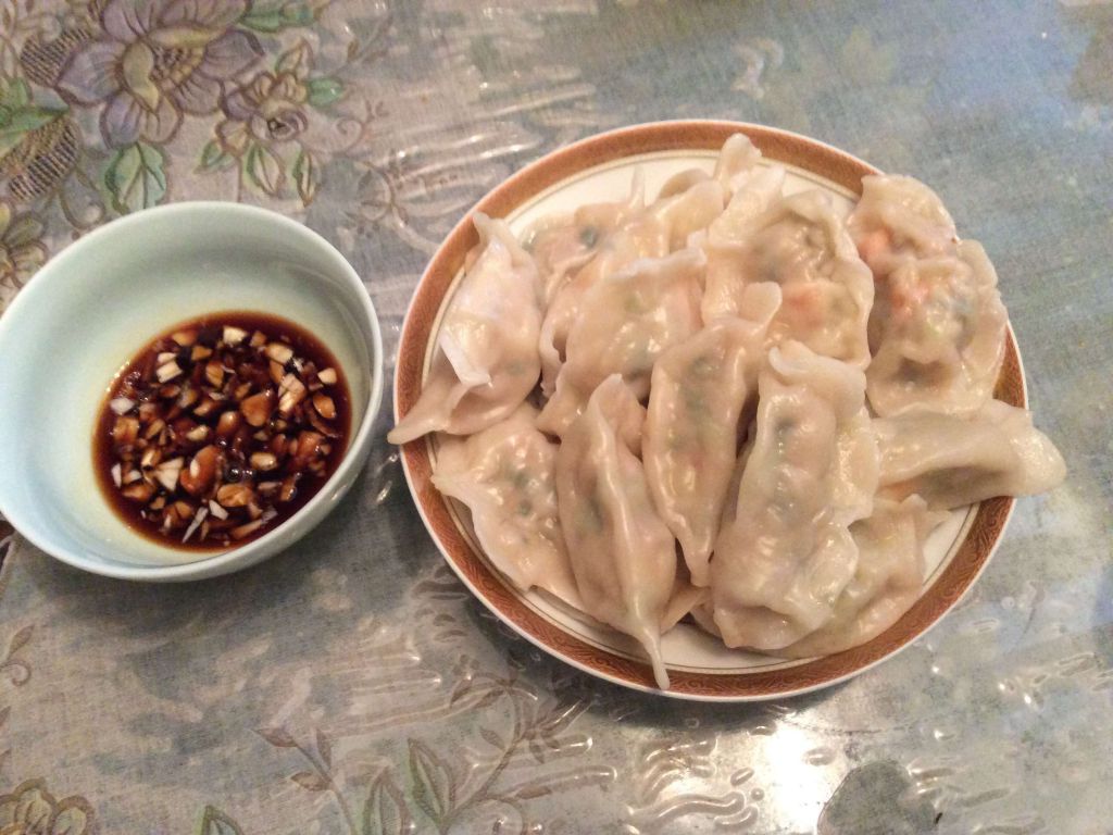 幸福的饺子～虾仁荠菜肉饺+煎饺的加工步骤