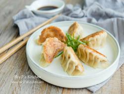 日式豆腐玉米煎饺子