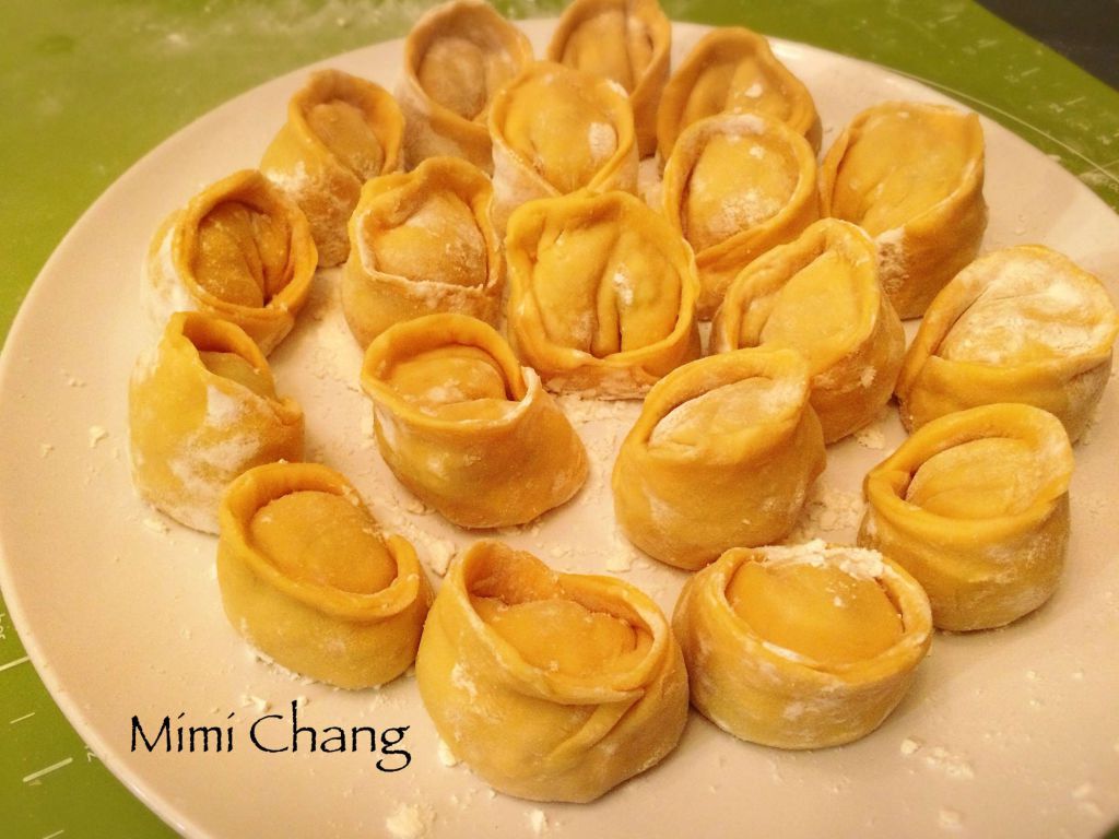 Mimi♥金元宝水饺◎地瓜水饺◎包法图解的加工步骤