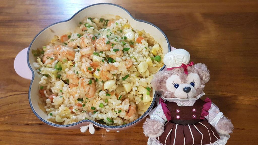 黑胡椒奶油蒜虾饭（铸铁锅料理-炖饭）的加工步骤