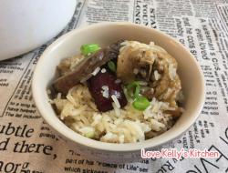 麻油冬菇红枣鸡饭