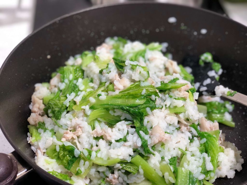 上海菜饭/五花肉芥菜菜饭/20分快速料理的加工步骤