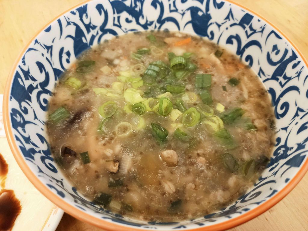 《低醣高纤》香菇肉粥的加工步骤