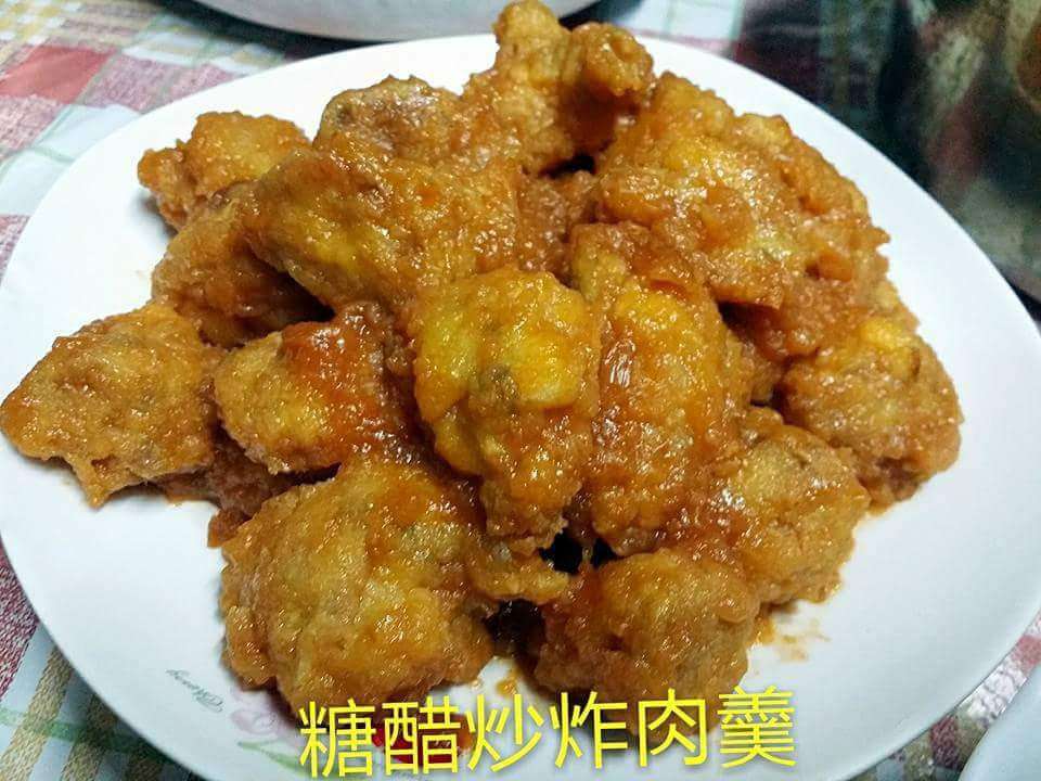 糖醋炒炸肉羹的加工步骤