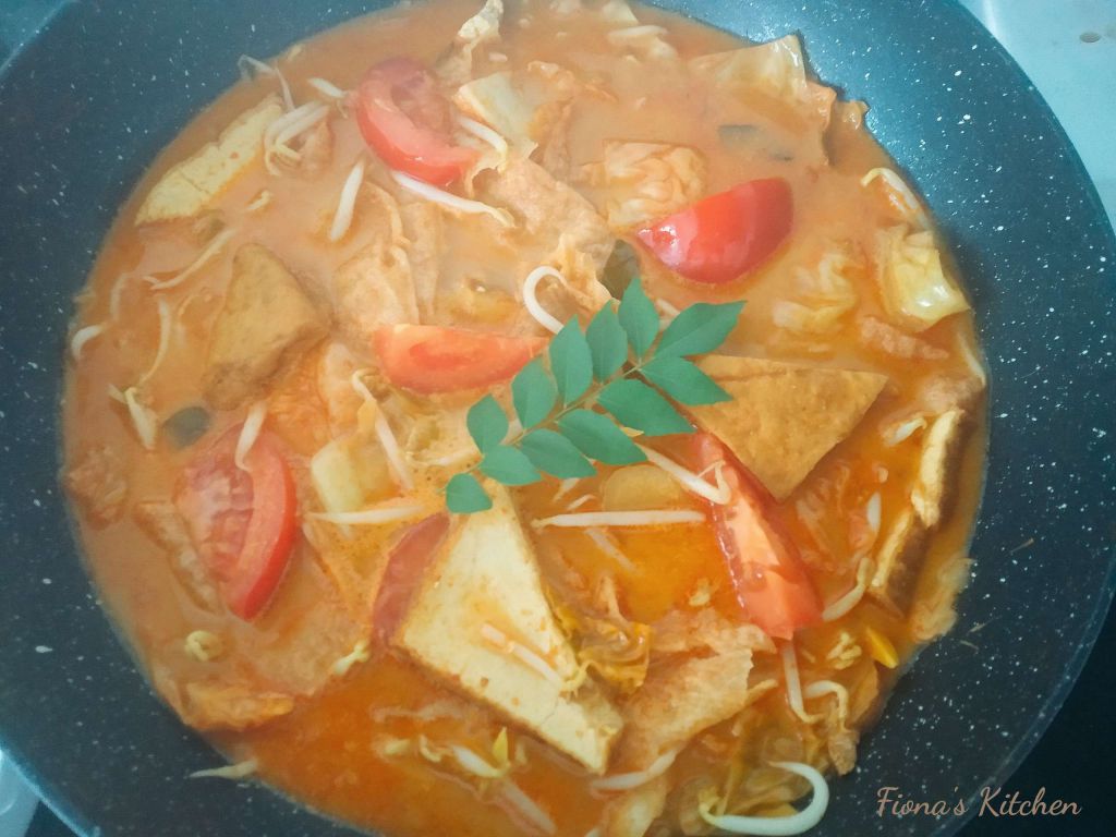 叻沙 （LAKSA）的加工步骤