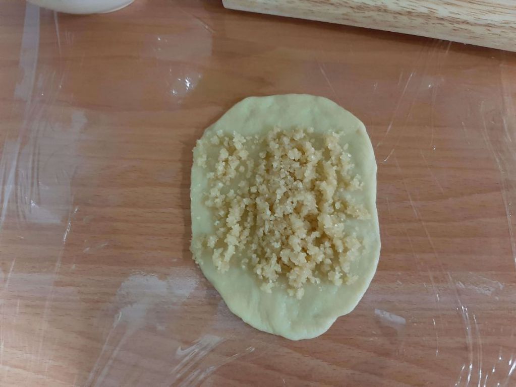 古早味甜烧饼 (糖鼓酥饼）的加工步骤