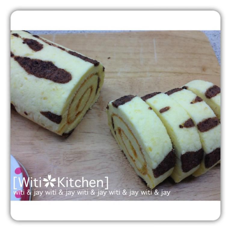 [Witi✿Kitchen]虎纹蛋糕卷-百香果口味的加工步骤