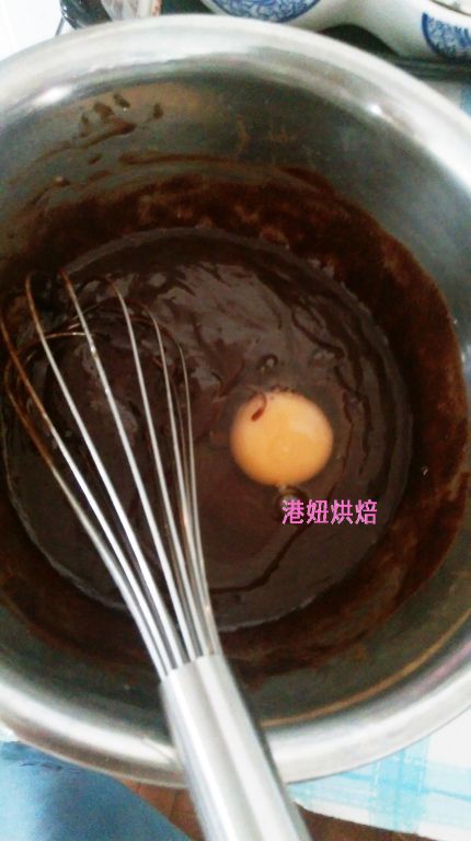 [港妞烘焙] 布朗尼蛋糕 Brownie的加工步骤