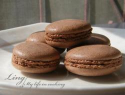 甜点♪ 巧克力马卡龙 Chocolate Macaron