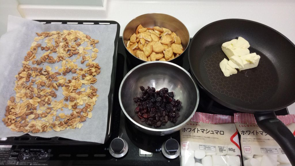 坚果风味雪花饼的加工步骤