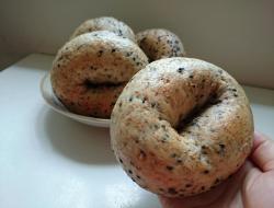 黑芝麻小麦贝果(Bagel)